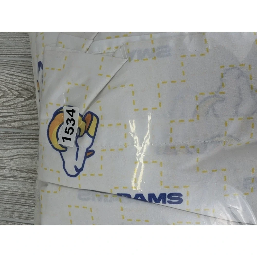 Los Angeles Rams Full Bed Sheet Set Football LA Rams Pillowcase Fitted Top